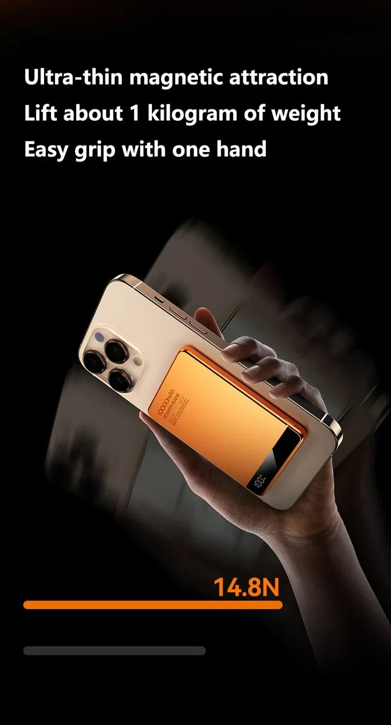 Magnetic Wireless Power Bank 10000mAh Portable Charger by Tidesmit Tidesmit