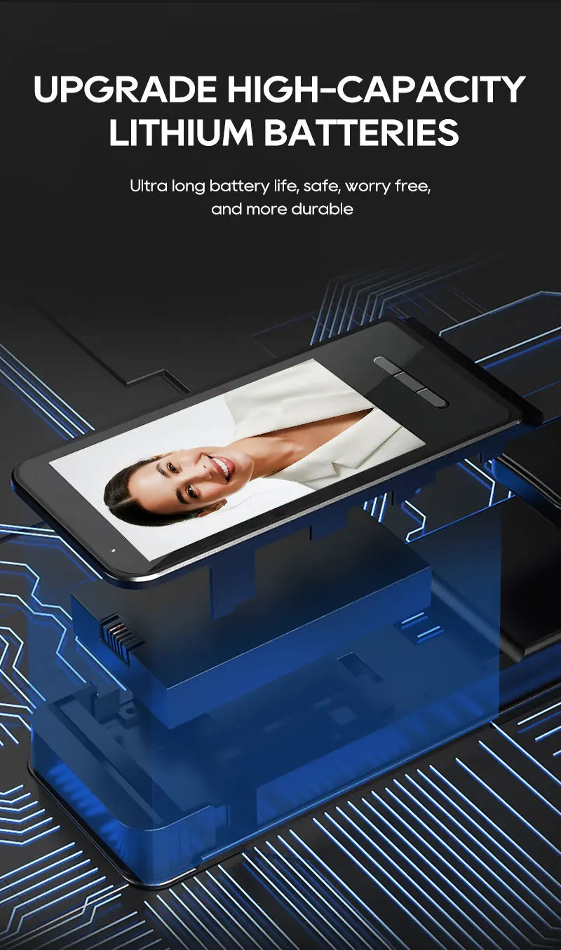 SANKESONG 3D Face Recognition Smart Door Lock,Palm Vein Recognition Video Smart Lock with Camera,Build-in WiFi,APP Control