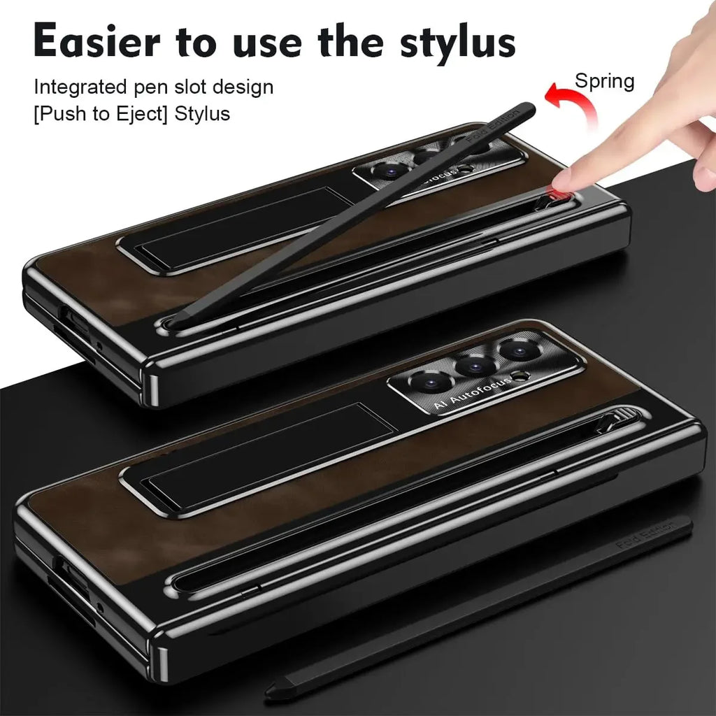 Samsung Galaxy Z Fold 7 Case with S Pen Holder and Kickstand Tidesmit