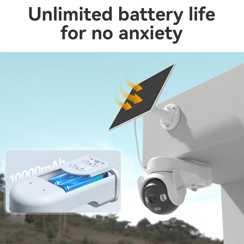 IMOU 4G Sim Solar Camera AOV PT 5MP Security Camera WiFi 360° PTZ Outdoor Camera Human Auto Tracking Battery Surveillance Camera