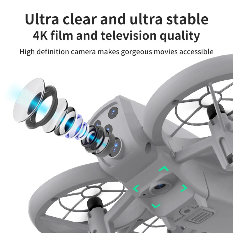 Camera Drone with Dual FPV Lens - Foldable Beginner RC Quadcopter Tidesmit