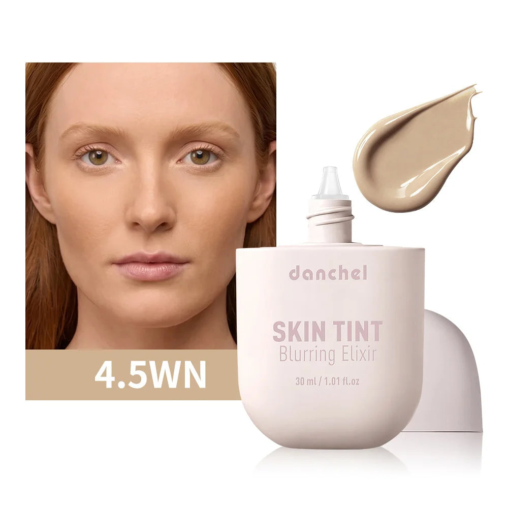 Tidesmit Skin Tint Blurring Elixir Foundation shade swatch showing hydrating full coverage for all skin tones