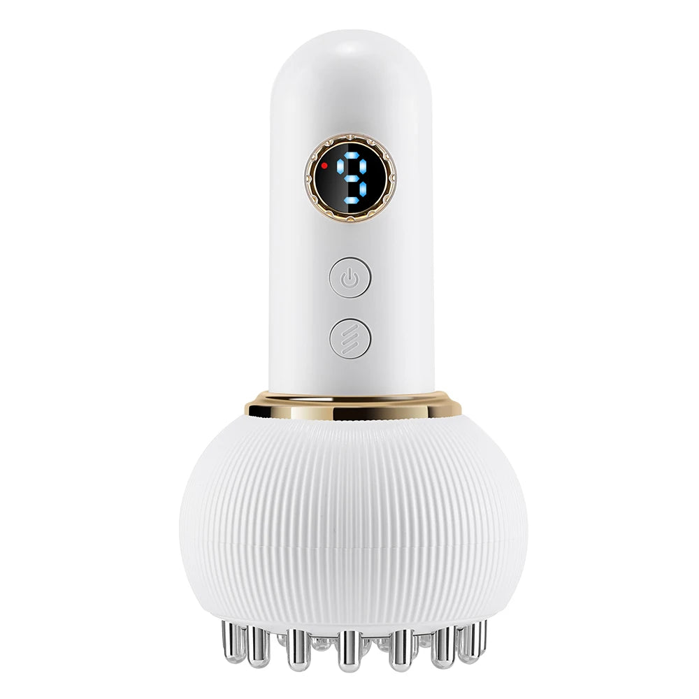 Electric Gua Sha Massager - Heated Portable Device for Lymphatic Drainage Relaxation Treatment WHITE Tidesmit