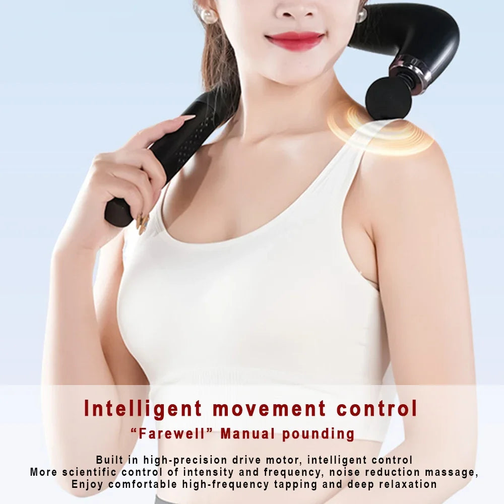 Back Massage Gun with Extended Handle for Targeted Deep Tissue Relief Back Massage Instrument Tidesmit