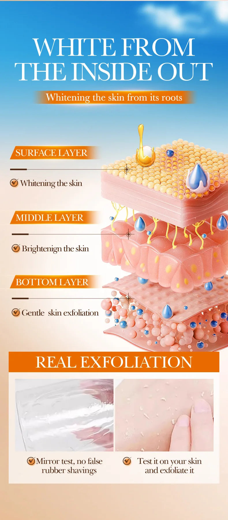 Orange Exfoliating Peeling Gel | Brightening Face Scrub | 50g Tidesmit Scrubs Treatments Tidesmit