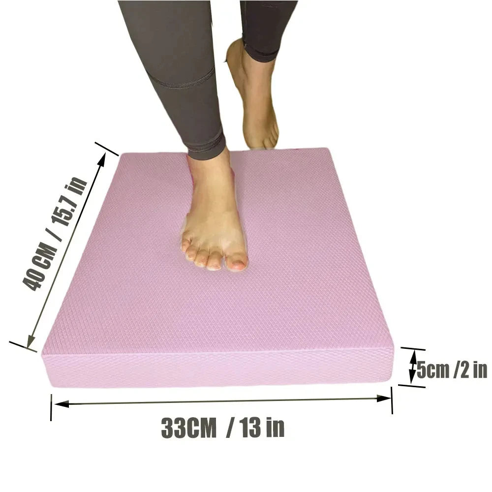 Soft Balance Pad TPE Yoga Mat Foam Exercise Pad Thick Balance Cushion Fitness Yoga Pilates Balance Board for Physical Therapy