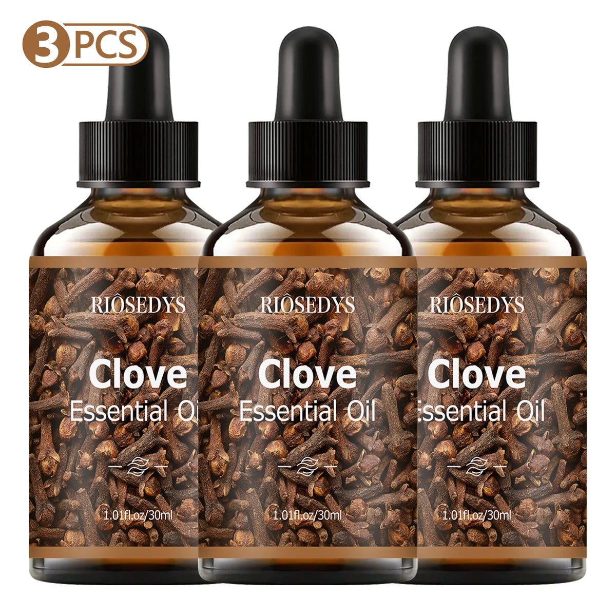 Clove essential oil, with a woody scent, is suitable for body massage and hair care, and can also be used in aromatherapy.