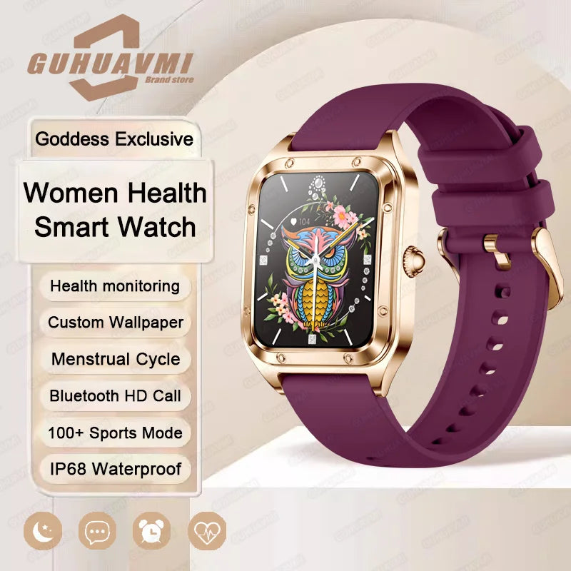 2026Ultra Thin Fashion Smart Watch For Women Screen Always Display Time Sports Bracelet Bluetooth Call 1.59" AMOLED Woman Watch