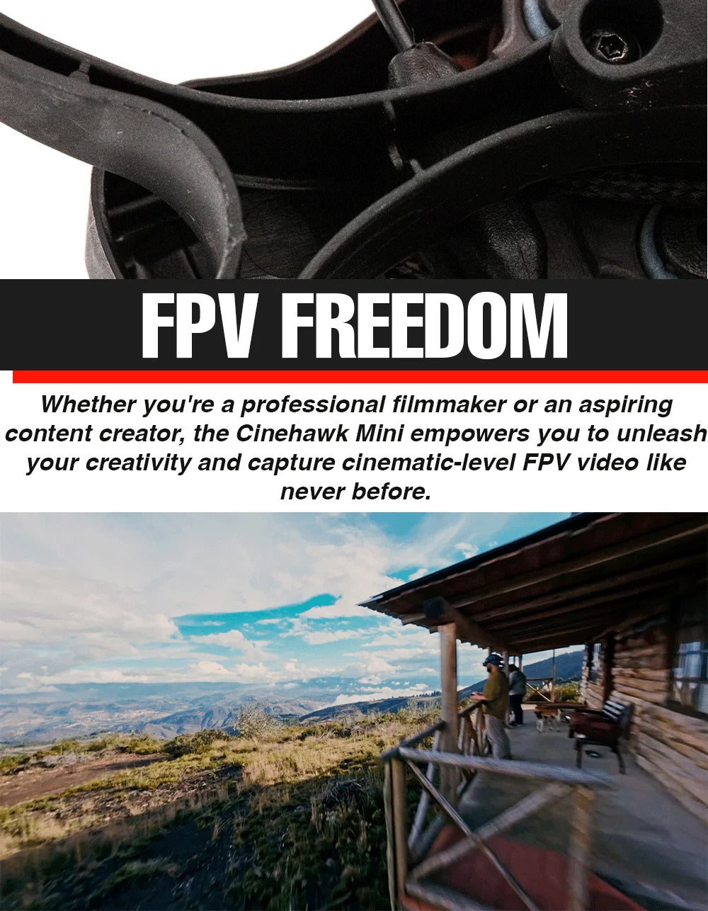EMAX Cinehawk 2.5 Inch FPV Racing Drone with O3 HD Video Transmission Tidesmit
