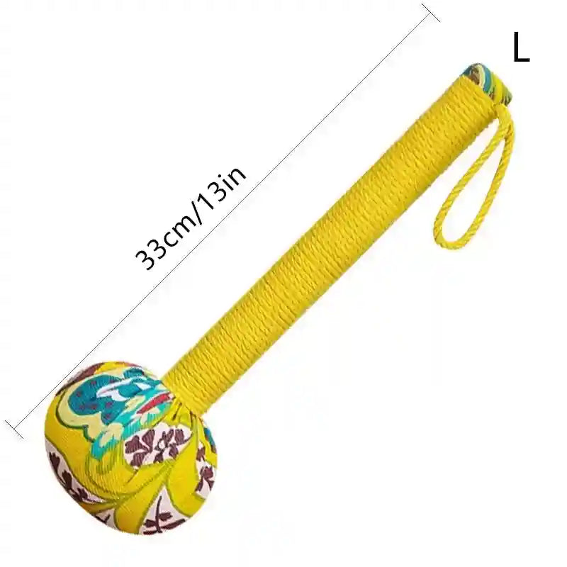 Wormwood Massage Hammer for Lymphatic Drainage and Back Muscle Relief Massage Roller L Yellow Tidesmit