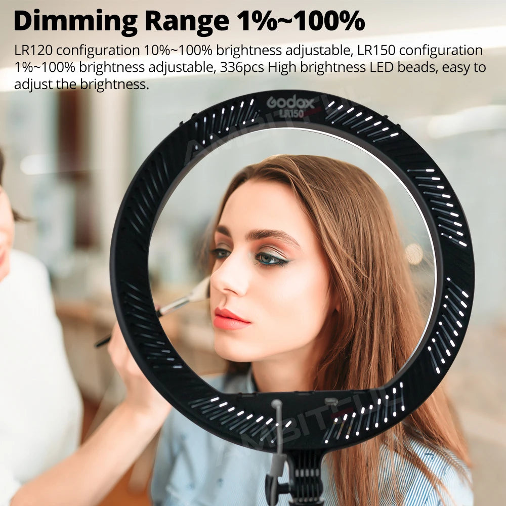 LED Ring Light with Adjustable Color Temperature for Video and Makeup Tidesmit