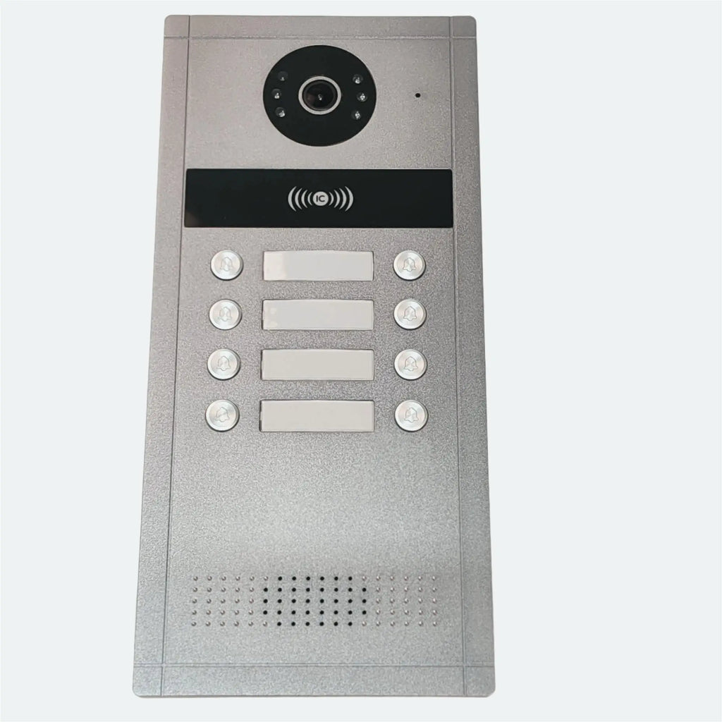 HOMSECUR XC114F-8 Doorbell Camera RFID Access with Flush Mount for 8 Families Video Door Phone Intercom