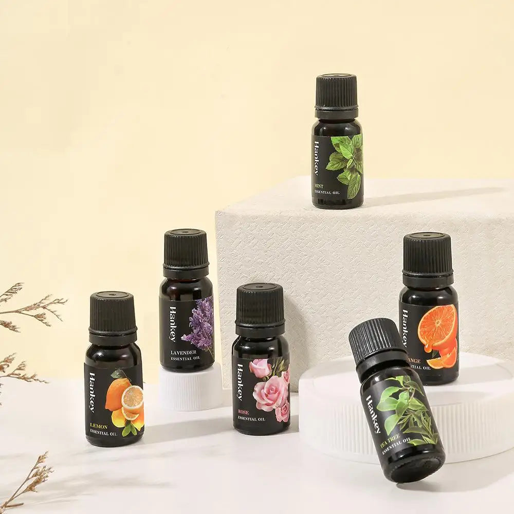 12 Flavors 10ml Essential Oils for Aroma Diffuser Air Humidifier Home Water-soluble Lavender Vanilla Orange Olive Fragrance Oil