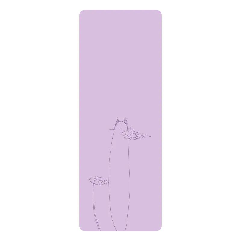 Natural Rubber PU Non-Slip Sweat-Absorbing Yoga Mat, Simple, Sports, Fitness, Shop, Home