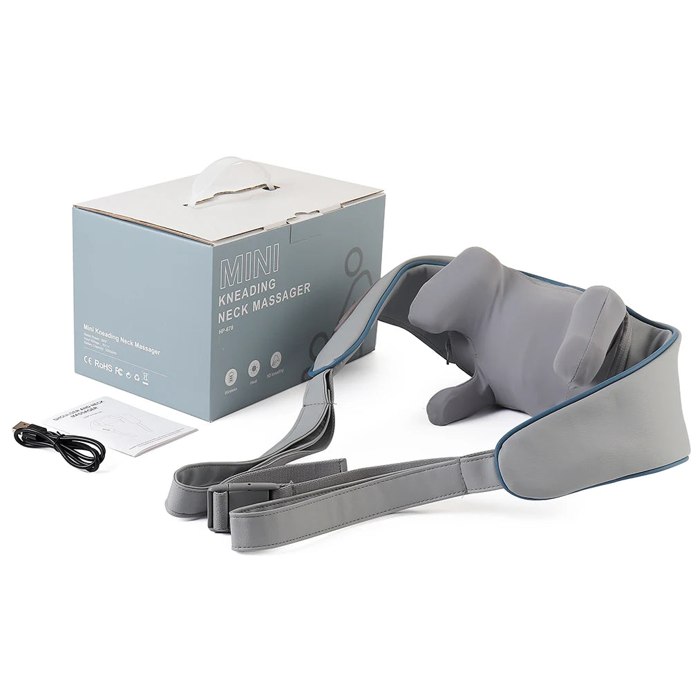 Back Massager Shawl with Heat - Rechargeable Deep Tissue Relief Device Back Massage Instrument Tidesmit