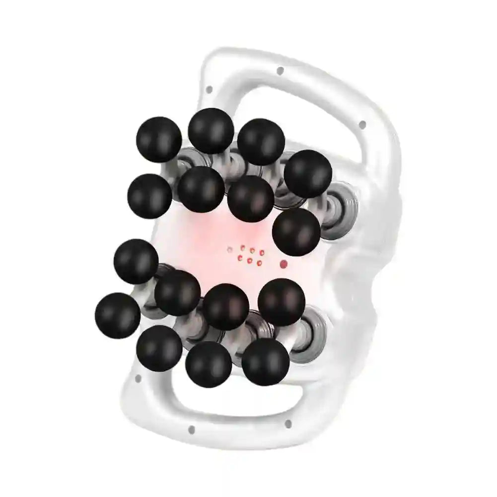 Fascia Gun Deep Tissue Muscle Massager with Red Light Therapy Fascia Gun 16Head 01 white Tidesmit