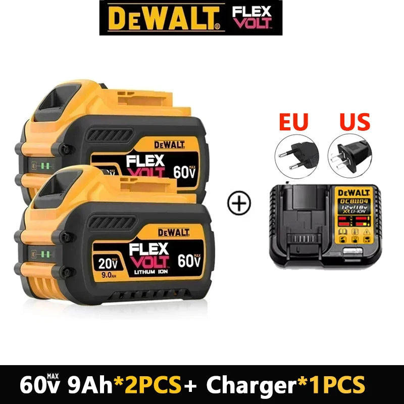 DeWALT 100% Original Battery 20V/60V 9000mAh MAX FlexVolt for DCB200 DCB205 DCB206 DCB209  Power Tool Battery Air Transpor