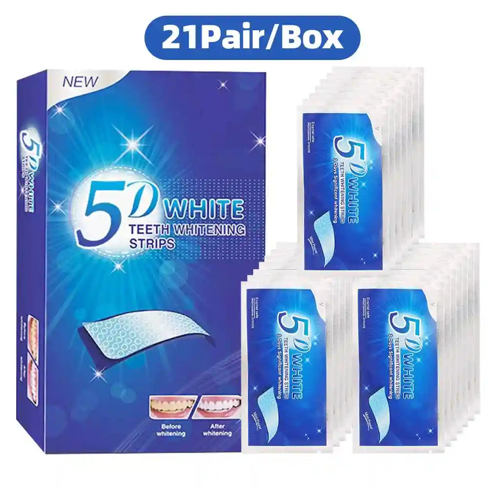 Teeth Whitening Strips for Coffee Stains - Effective Professional Grade Permanent Makeup Machines 21 Pair Tidesmit