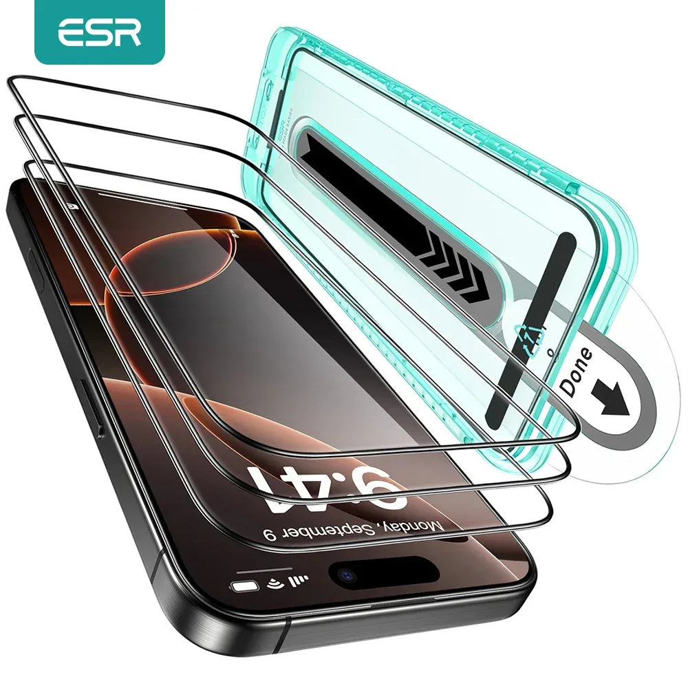 iPhone 16 Anti-Peek Screen Protector Tempered Glass 3 Pack 3 Pieces China Mainland|HD Clear Tidesmit