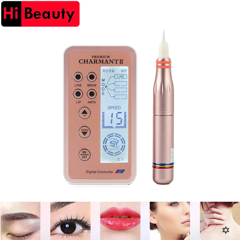 Professional PMU Machine for Eyebrows - Digital Tattoo Pen Permanent Makeup Machines Tidesmit