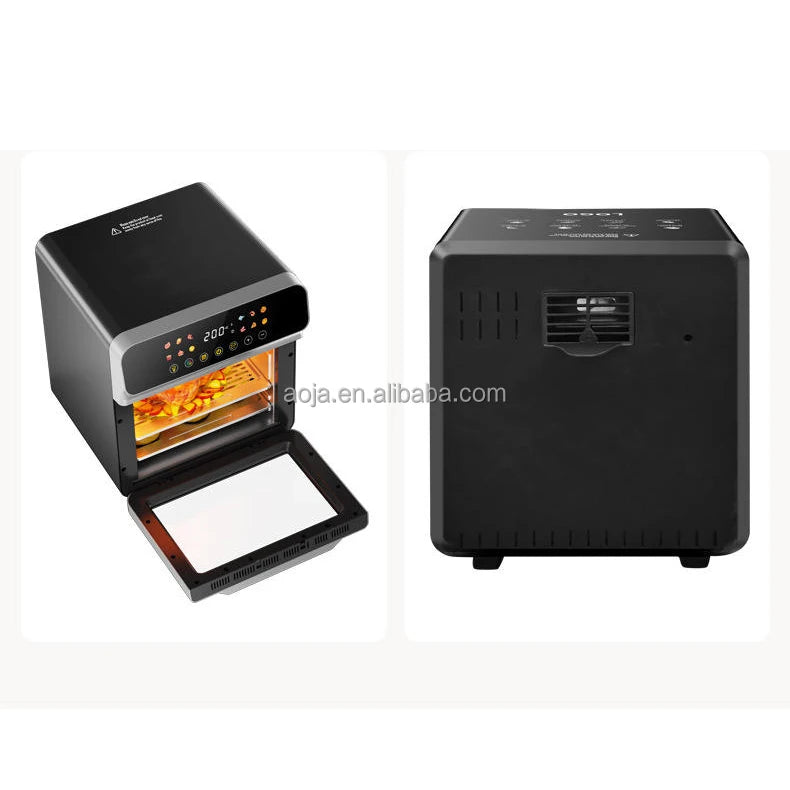 AOJA Factory Smart Stainless Steel Air Fryer Oven 15L Large Capacity Multi-Function Energy Saving Household Kitchen Appliance