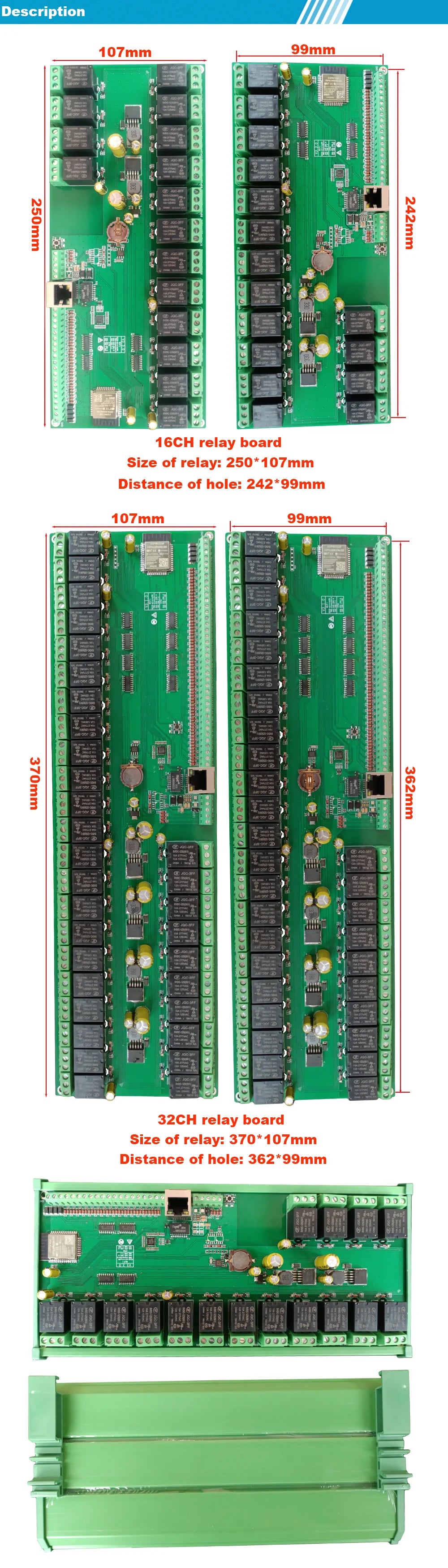 Ethernet Relay Board 32 Channel WiFi MQTT for Home Assistant Automation Tidesmit