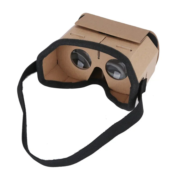 VR Headset for Smartphones - Portable 25mm Lens 3D Cardboard Kit Tidesmit