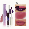 Purple matte peel-off lip ink tint, long-lasting liquid lipstick for a smooth, transfer-proof pink matte finish.