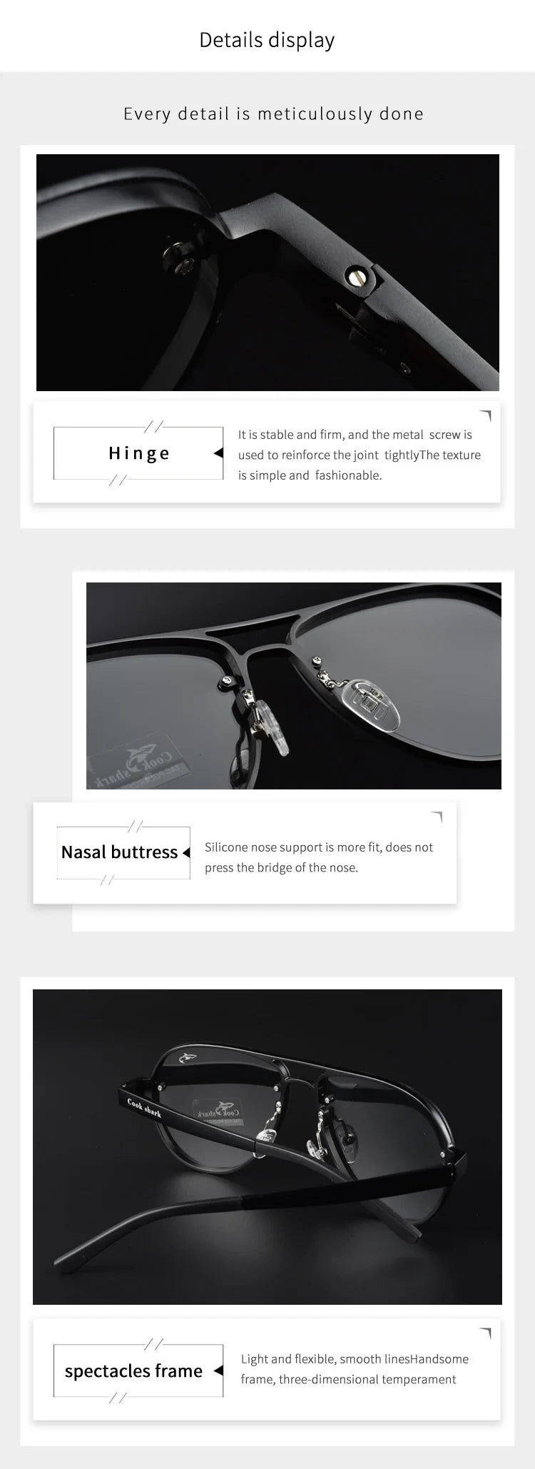 Color Changing Polarized Smart Glasses for Men - UV Protection Driving Tidesmit