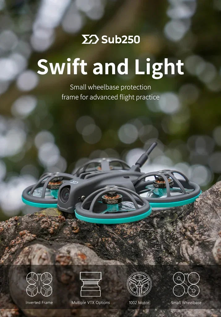 1.6 Inch Tiny Whoop FPV Drone | ELRS & TBS Nano RX | Tidesmit Tidesmit