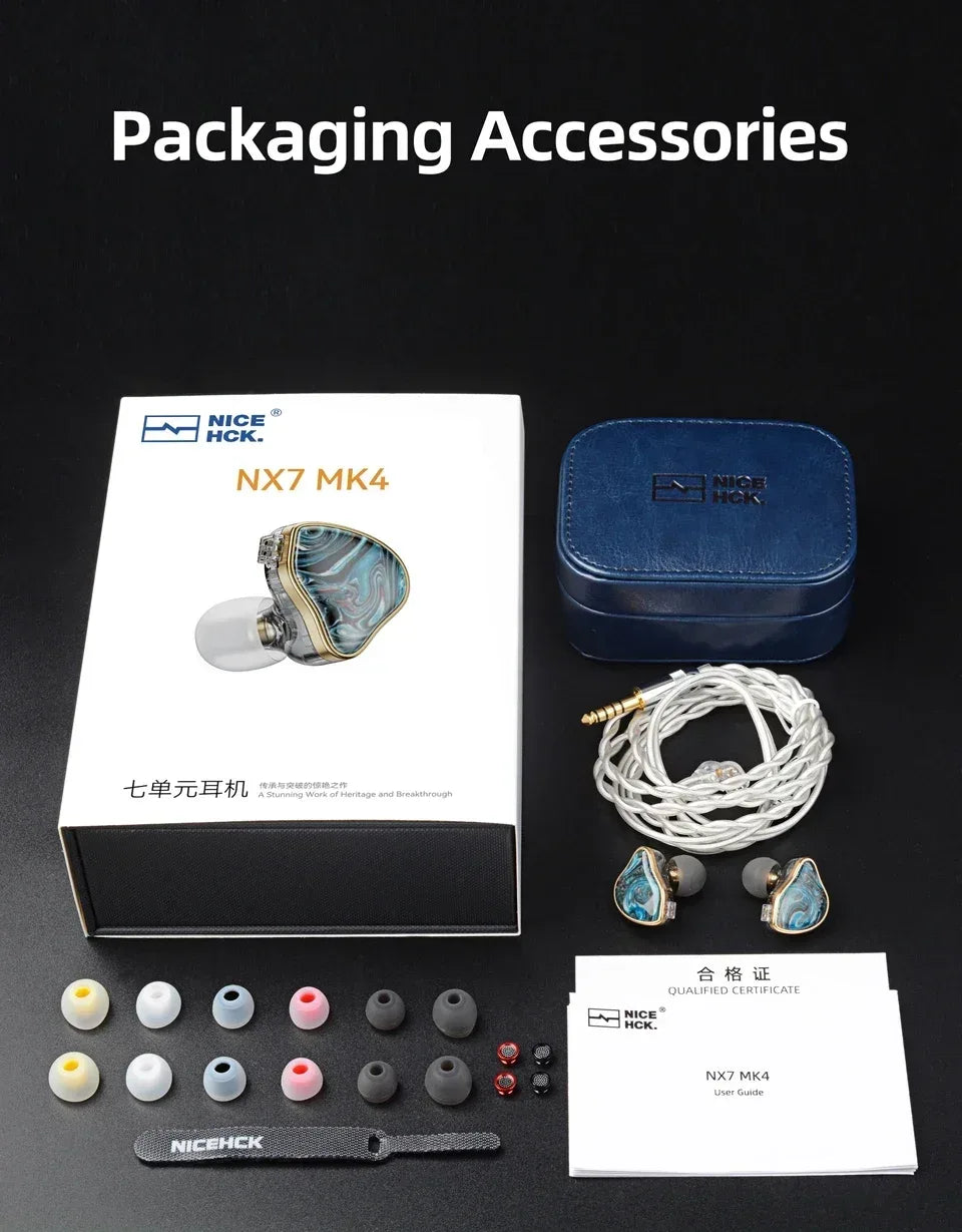 7 Driver Hybrid IEMs Wired Earphones with Filters | Tidesmit Tidesmit