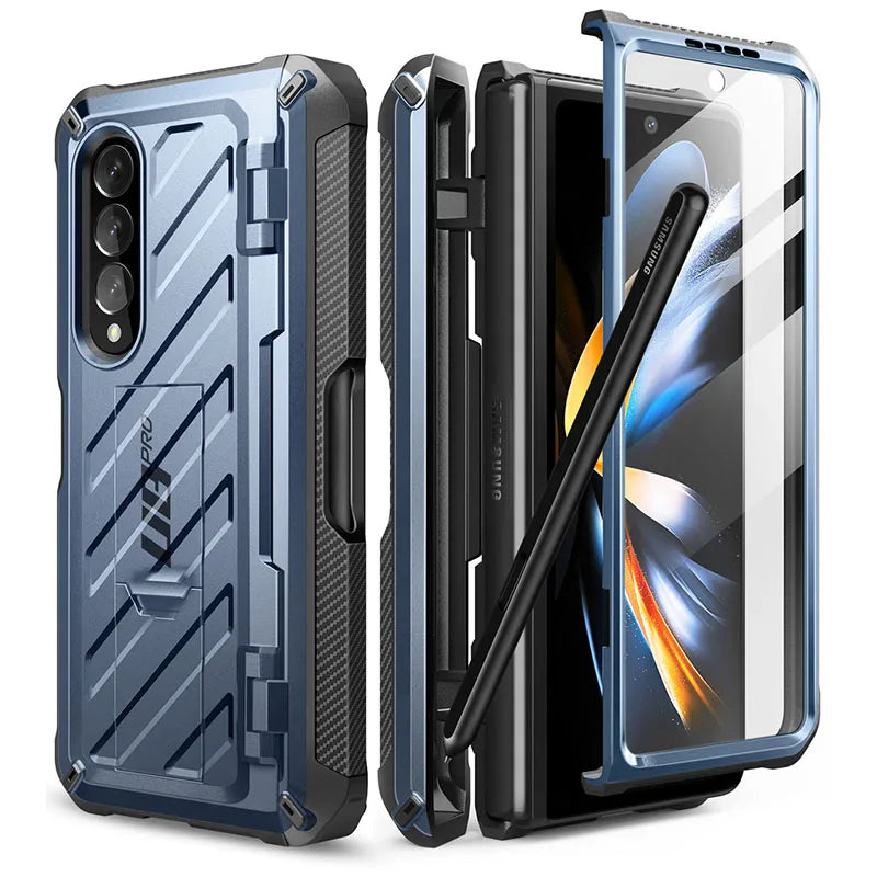 Samsung Galaxy Z Fold 4 Rugged Case - Dual Layer Shock-Absorbing Cover Tilt China Mainland Pc + tpu Tidesmit