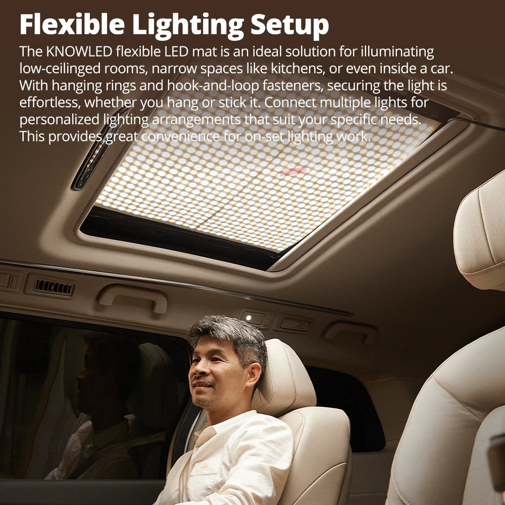 Flexible LED Mat Light Bi-Color 2700K-8500K - Professional Studio Lighting Tidesmit