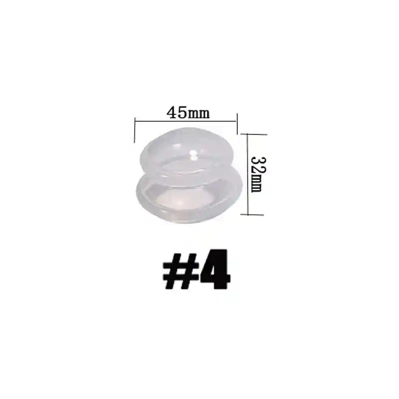 Silicone Cupping Therapy Set - 4 Piece Cellulite Massage Kit Massage Roller Transparent-Size 4 Tidesmit