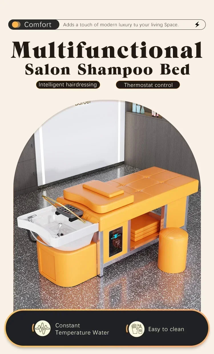 Massage Shampoo Bed for Salon Spa Water Therapy - Ergonomic Design Massage Chairs Tidesmit
