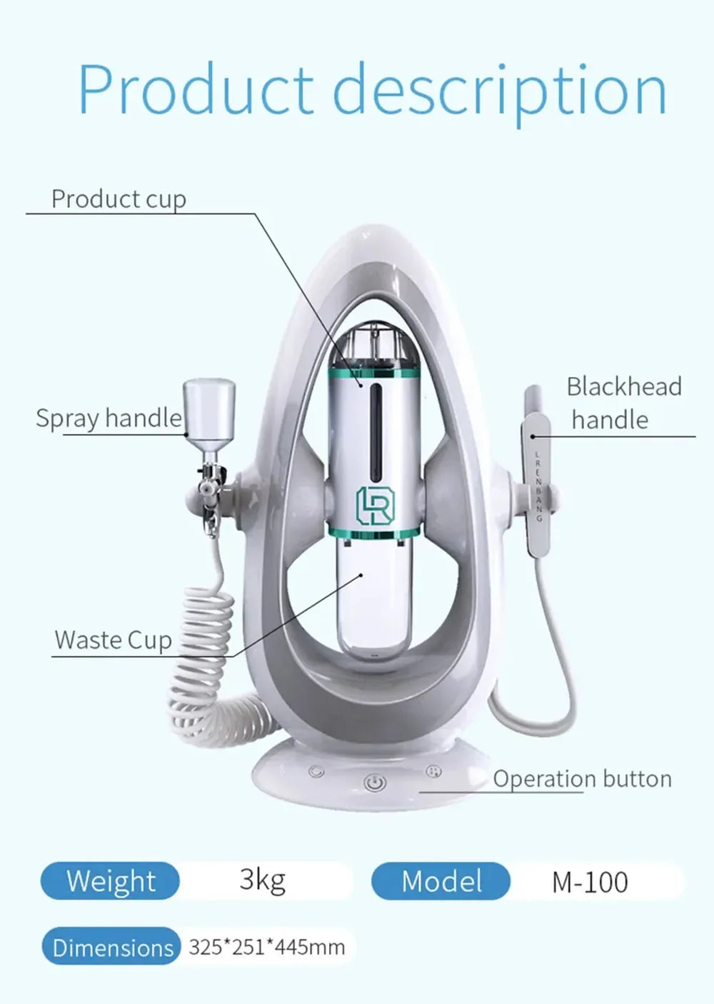 NEW Peeling Beauty Device New Small Bubble Oxygen Injection Instrument Hydra Dermabrasion Aqua Facial Cleaning Suction Blackhead