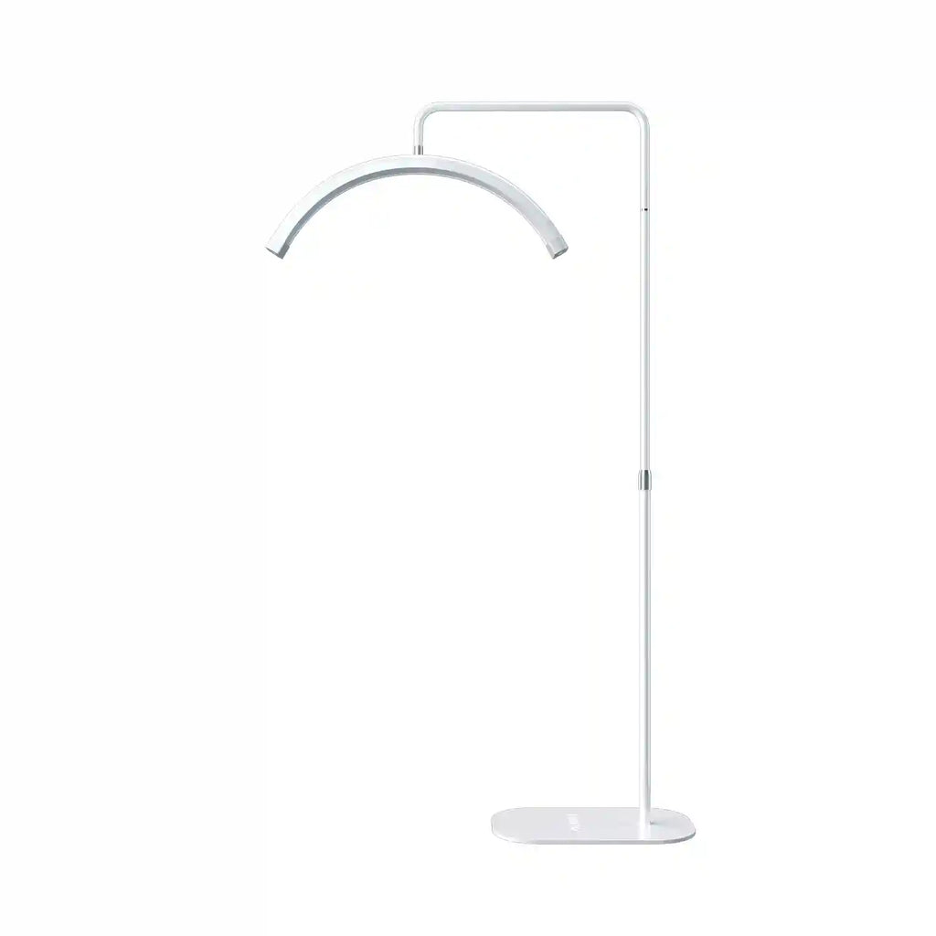 LED Half Moon Lash Light with Floor Stand | Professional Salon Lighting WHITE Tidesmit
