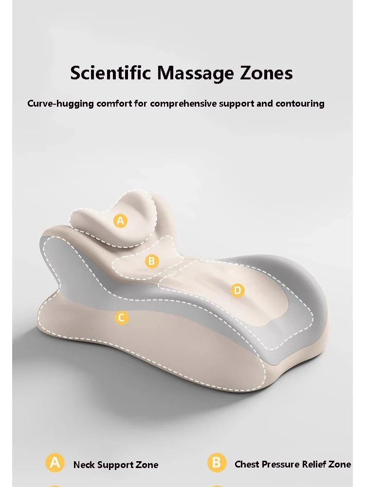 Memory Foam Ergonomic Pillow for Neck Support and Muscle Relief Massage Cushion Tidesmit
