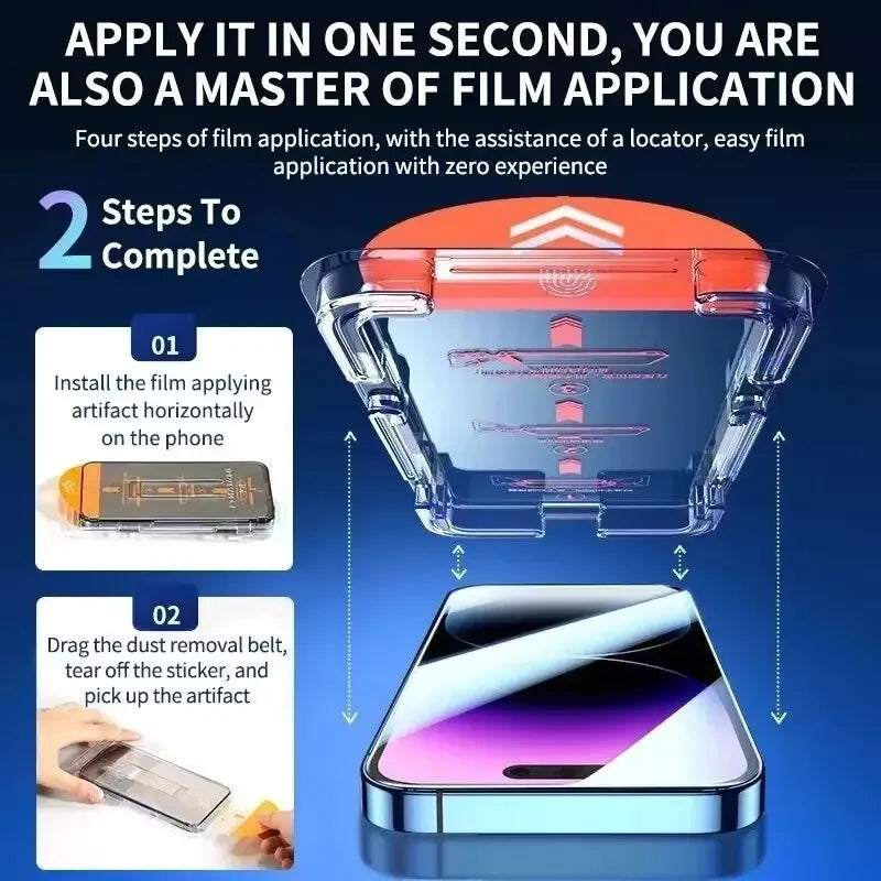 Privacy Screen Protector for iPhone 16 - Anti-Glare & Case Friendly Tidesmit