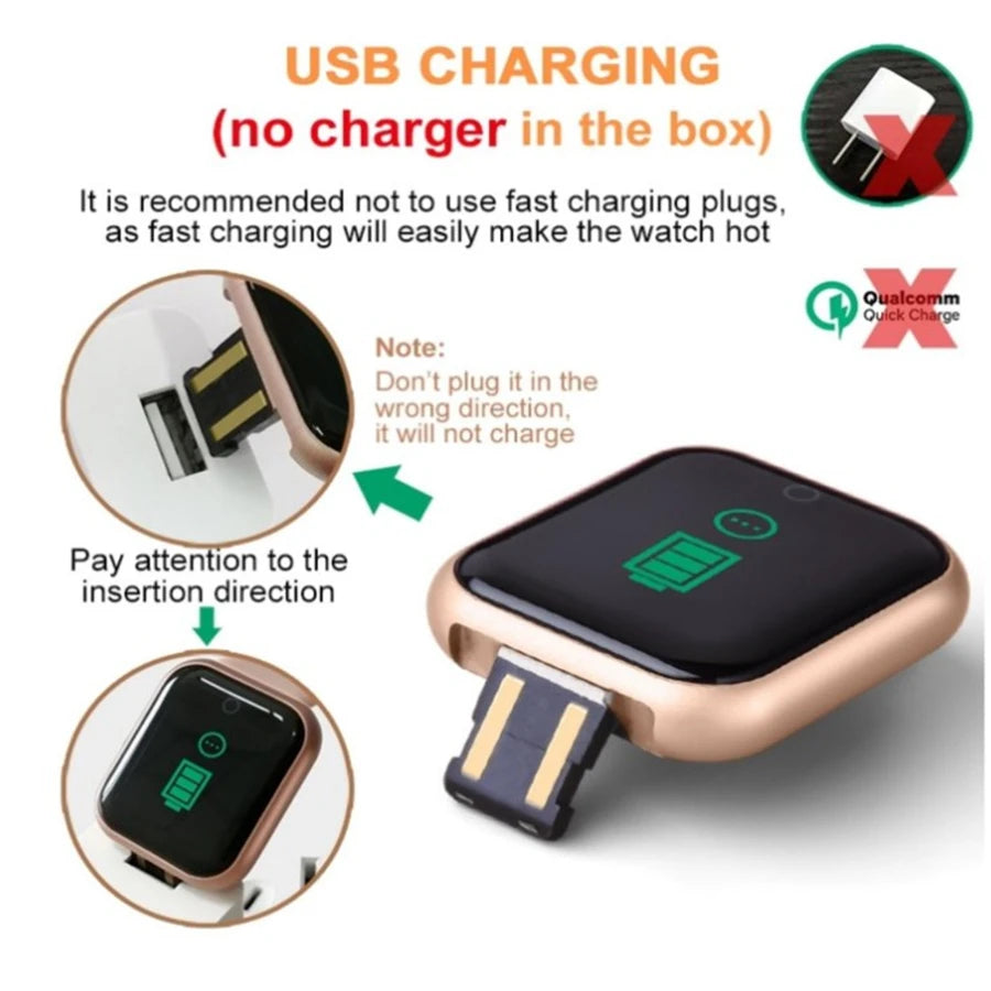 Smart Watch Message Remind Music Control Calorie Distance Fitness Tracker Men Smartwatch Women Kids Watches Clock Alarm Y68 D20