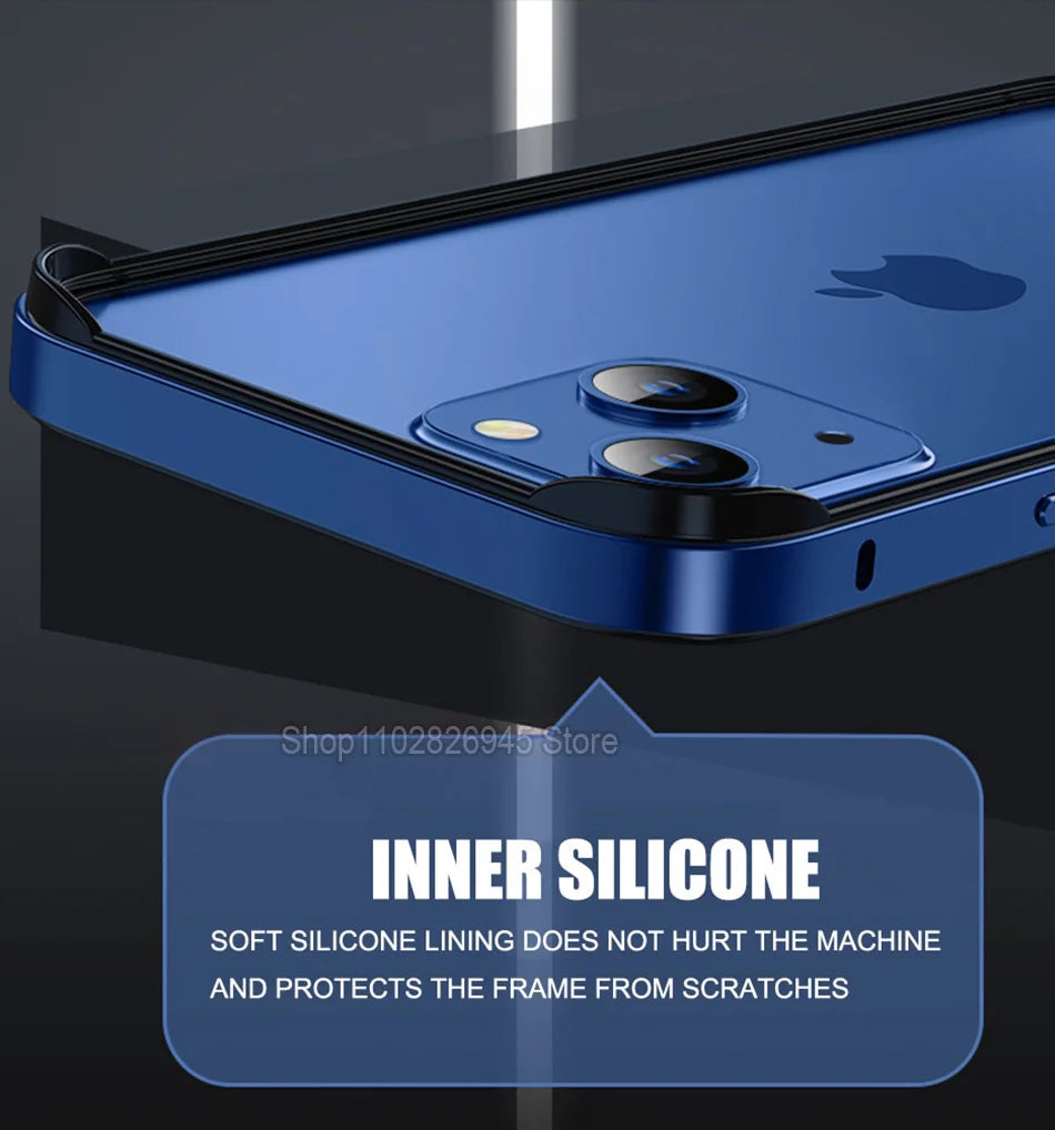 iPhone 17 Aluminum Bumper Case - Slim Military-Grade Metal Frame Tidesmit