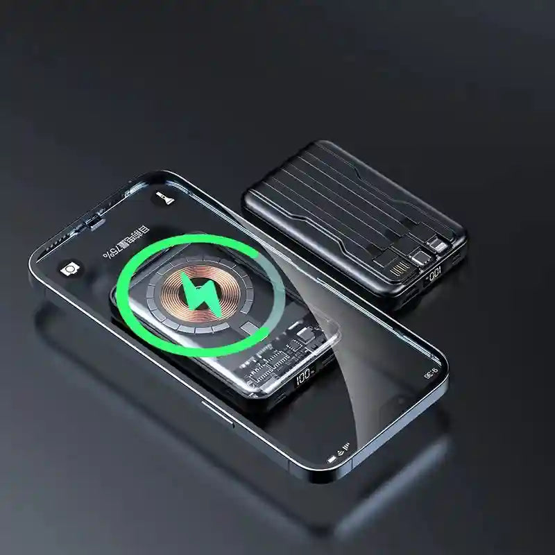 20000mAh Magnetic Portable Charger with PD Power Delivery & Built-in Cable Tidesmit