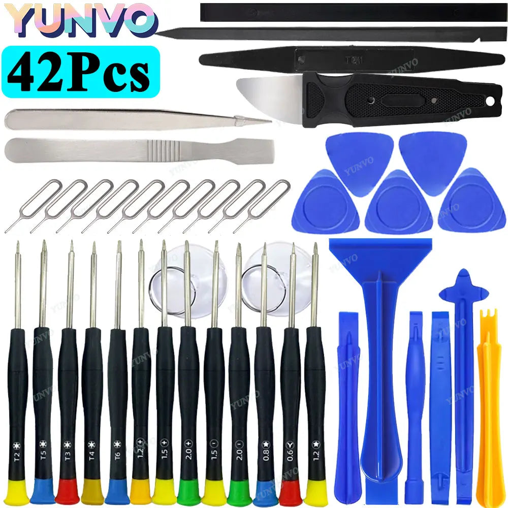 Professional Mobile Phone Repair Tool Kit, Precision Screwdriver Set for iPhone Android, Multi-Function Disassembly Opening Tool
