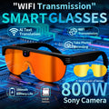 Tidesmit Smart Cycling Glasses with HD Camera and Spatial Bluetooth Audio orange Tidesmit