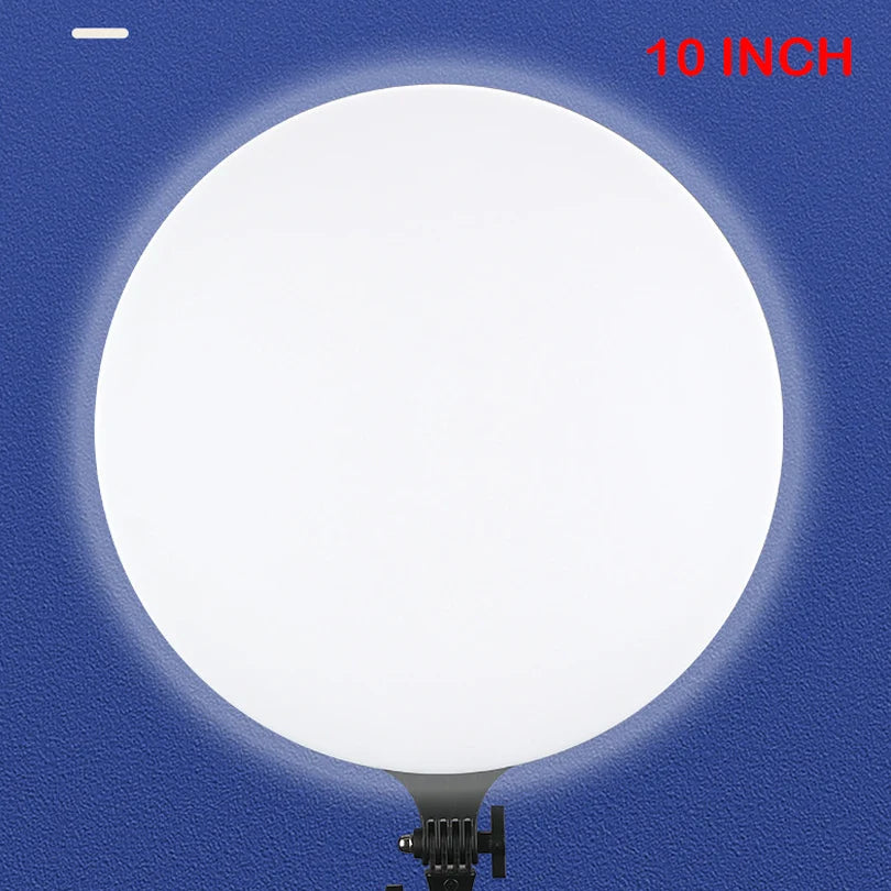 10 Inch LED Ring Light with Tripod Stand - Adjustable Photography Lighting Tidesmit