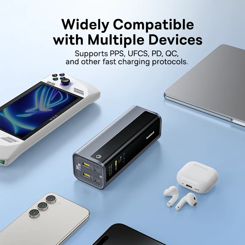 145W Fast Charging Power Bank 20800mAh Portable Laptop Charger Tidesmit