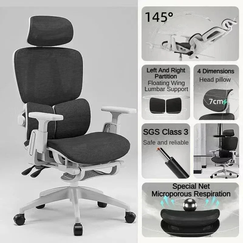 Massage Office Chair with Adjustable Lumbar Support - Ergonomic Tidesmit Massage Chairs Tidesmit