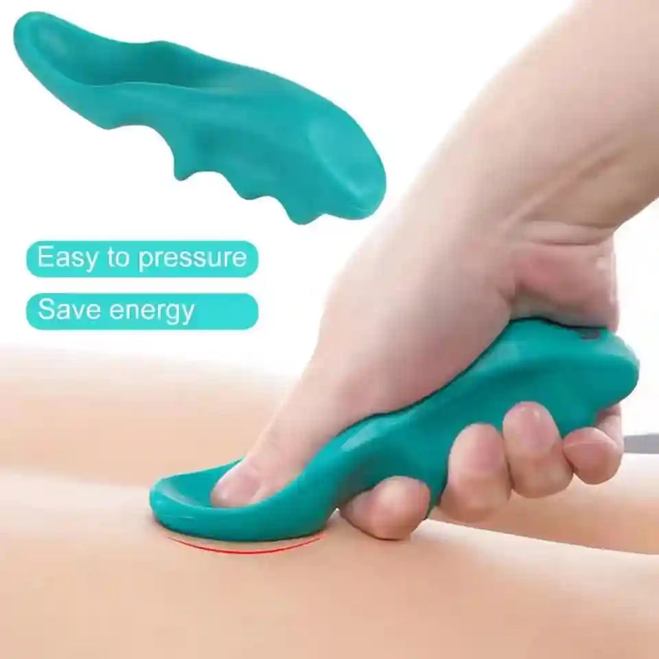 Trigger Point Massage Tool for Deep Tissue Relief - 2 Pack Blue Relaxation Treatment Tidesmit
