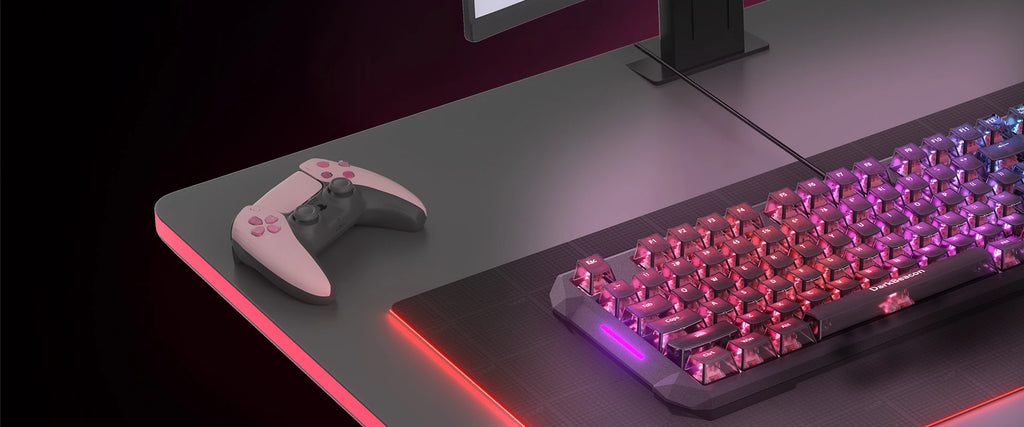 DarkBeacon Blade 87 Hot-Swappable Silent Keyboard RGB Backlit Mechanical Gaming Keyboards 8000Hz USB-C Wired for Windows MacOS