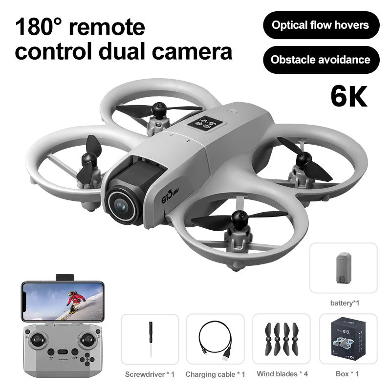 Mini 4K Camera Drone - Foldable Obstacle Avoidance Quadcopter CZ06 6K Tidesmit